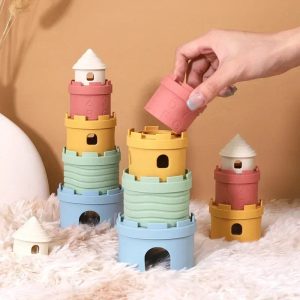 Jouet d'empilage coloré pour le développement des tout-petits