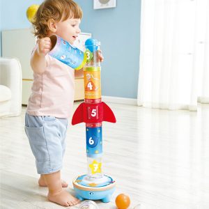 Amusement galactique avec jouet d'empilage coloré
