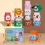 Set de jeu éducatif avec animaux en plastique