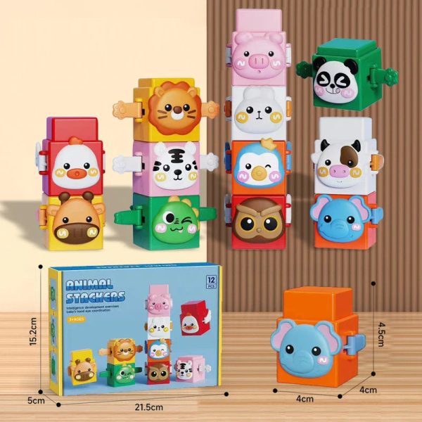 Set de jeu éducatif avec animaux en plastique