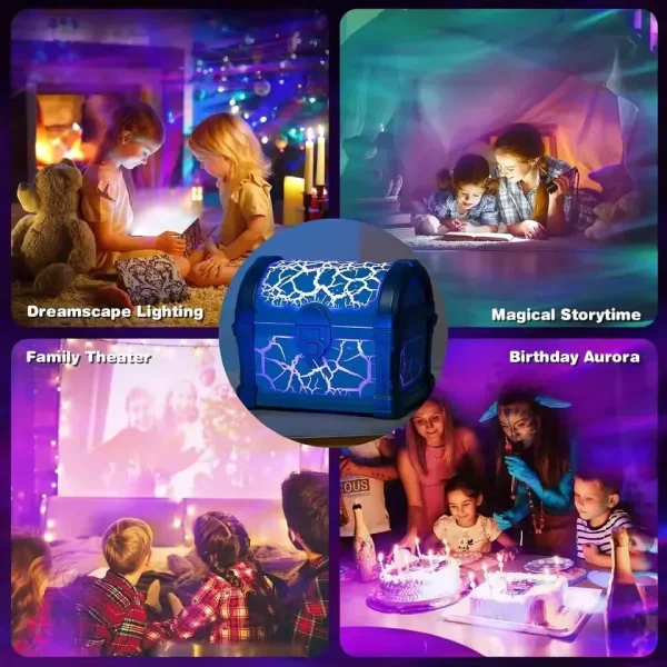 Lampe de nuit avec options de projection apaisantes