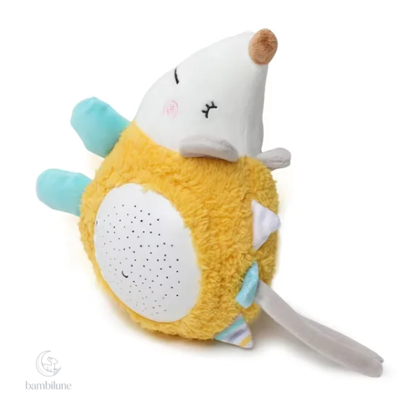 Peluche apaisante pour bébés avec veilleuse intégrée