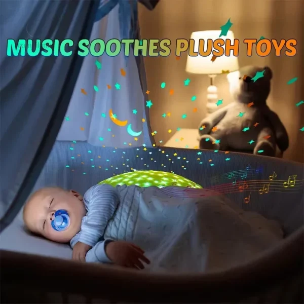 Peluche avec lumière douce, idéale pour le sommeil des bébés