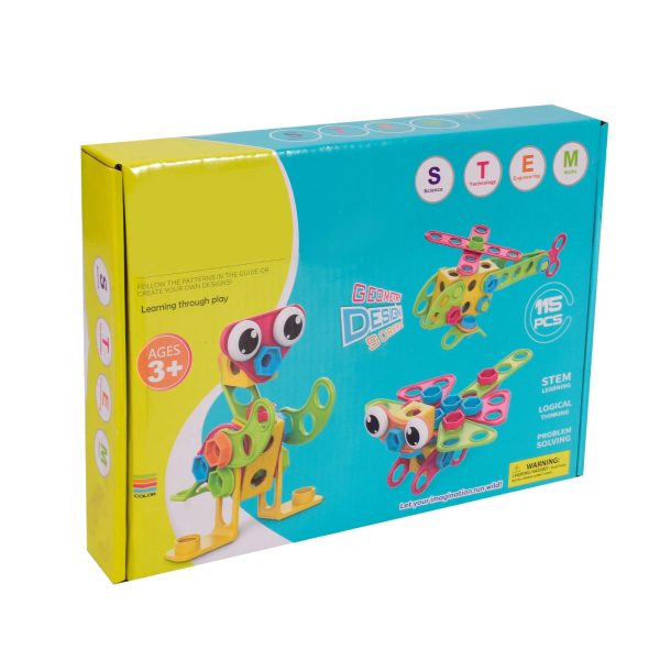 Activités manuelles avec blocs de construction colorés