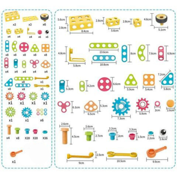 Blocs adaptés aux jeunes enfants pour le développement cognitif