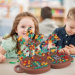 Jeu de construction avec perceuse, adapté aux 5-6 ans