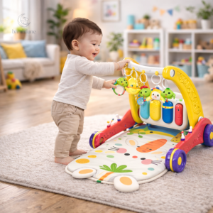 Step & Play – Trotteur et baby gym interactif 3 en 1