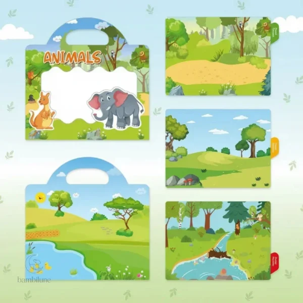 Activité manuelle pour enfants avec autocollants colorés