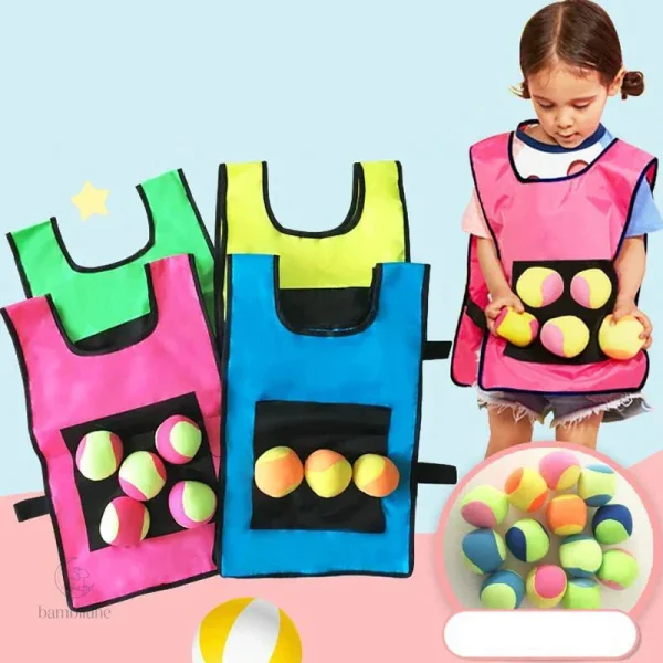 Sticky Shot – Gilet sportif pour enfants de 4 à 5 ans