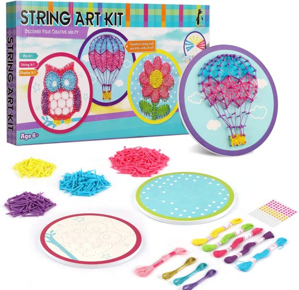Kit String Art - Artisanat coloré pour enfants de 4 à 5 ans