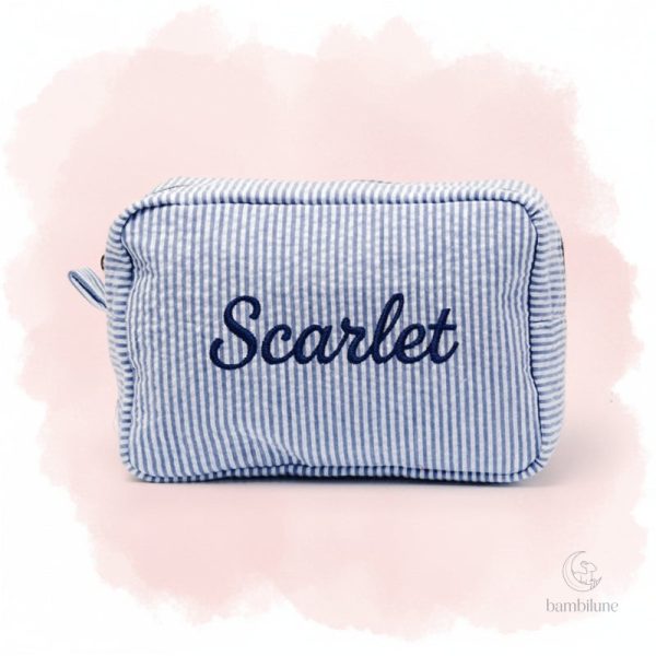 Trousse à maquillage chic avec nom