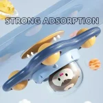 Jouet coloré Suction Spinner pour bébés