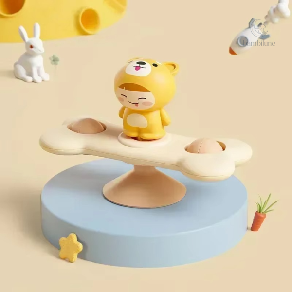Jouet de motricité Suction Spinner pour bébés