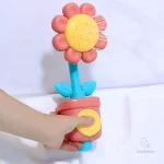 Jouet de bain éclabousseur en forme de tournesol