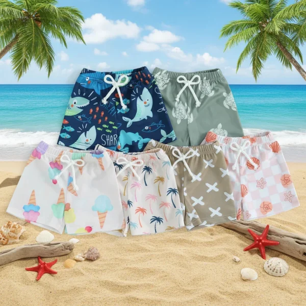 Short de bain léger et confortable SunnySplash pour enfants