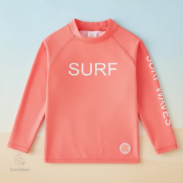 Vêtement nautique pour enfants, T-shirt UPF 50+
