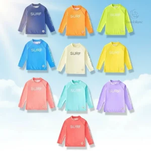 Protecteur solaire pour enfants, T-shirt de surf manches longues