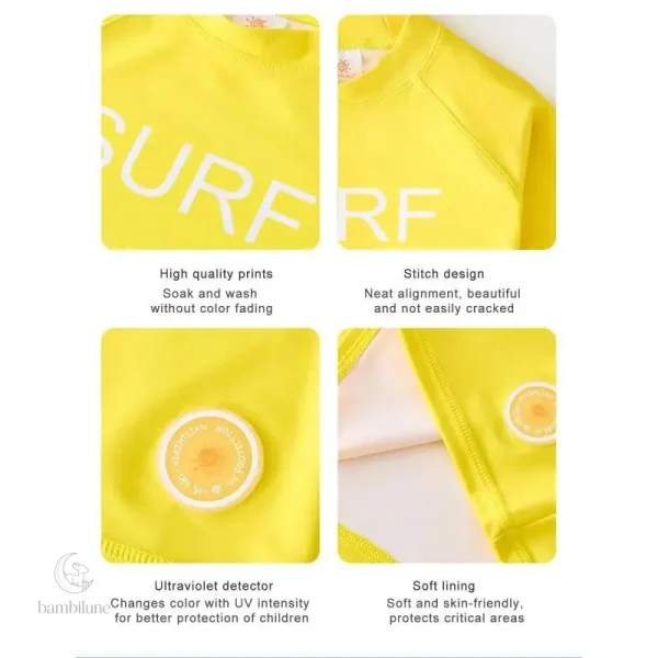 T-shirt UPF 50+ pour enfants, idéal pour la plage