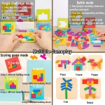 Jeu de réflexion tangram pour développer la logique