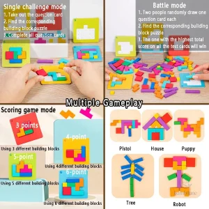Jeu de réflexion tangram pour développer la logique