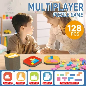 Puzzle tangram éducatif stimulant la créativité des enfants