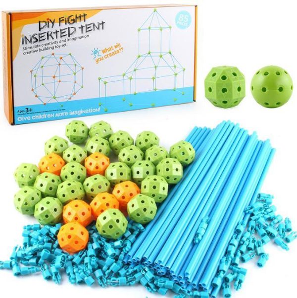 Kit de construction de tente pour enfants de 3 à 4 ans