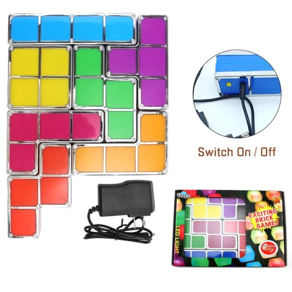Décoration ludique Tetris pour l'éveil des enfants