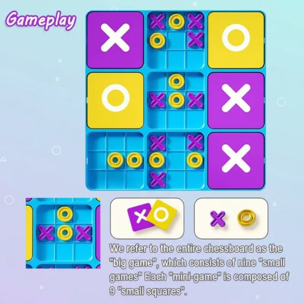 Casse-tête Tic-Tac-Toe adapté aux jeunes enfants