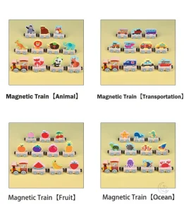 Jouets de train en bois pour enfants