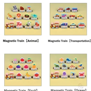 Jouets de train en bois pour enfants