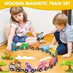 Jouet de train en bois pour l'apprentissage