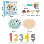 Jouet de cuisine TinyChef avec gâteau en bois