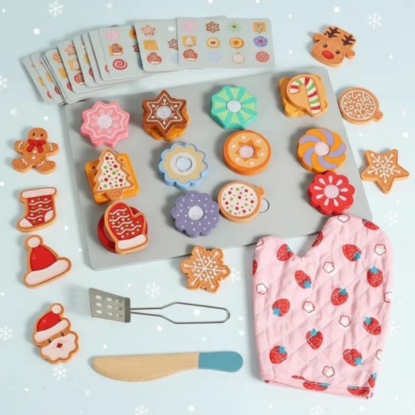 TinyKitchen – Jeu de tri de biscuits en bois pour enfants