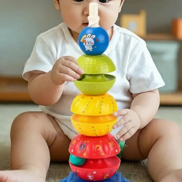 Jeu d'empilement adapté aux enfants de 1 à 2 ans