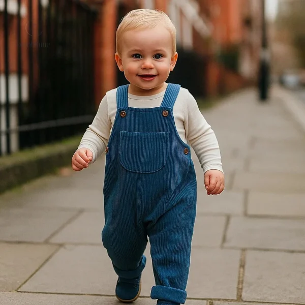 TinyTrend, salopettes côtelées, style automnal pour enfants