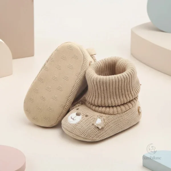 Chaussons bébé TinyWarm, design tendre et pratique