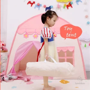 Espace de jeu créatif pour enfants avec tipi princesses