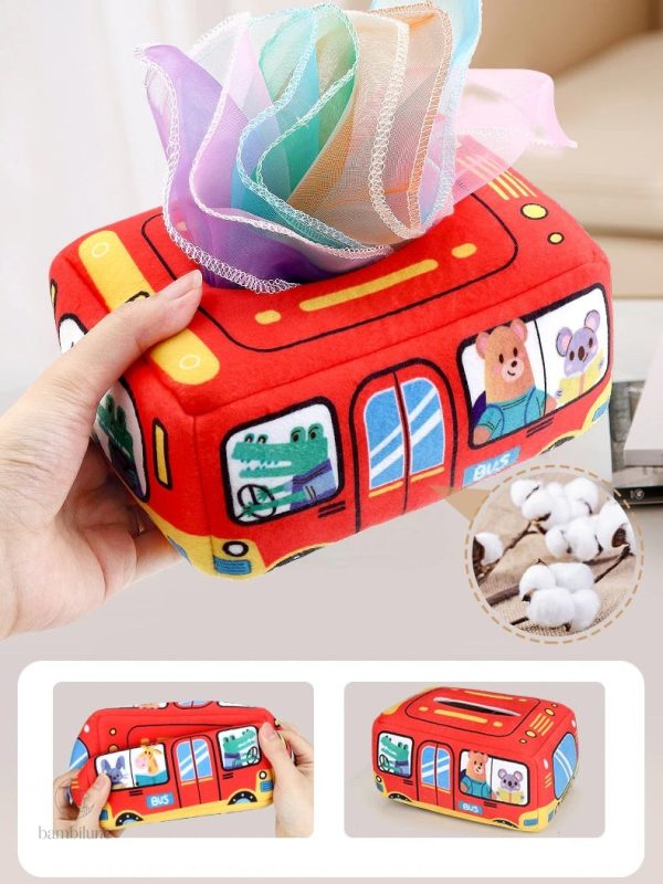 Mouchoirs en boîte colorés pour les tout-petits