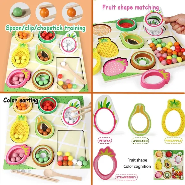 Clips en forme de formes variées pour enfants