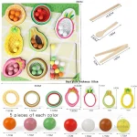 Jeu de classification avec fruits et formes