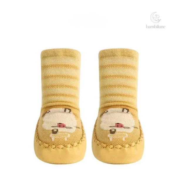 Idéales pour l'intérieur : chaussettes antidérapantes bébé