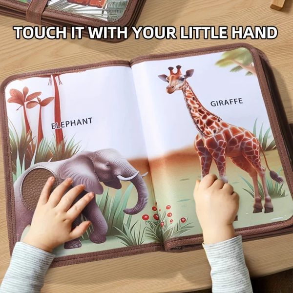 Livret sensoriel sur les animaux pour enfants de 1 à 2 ans