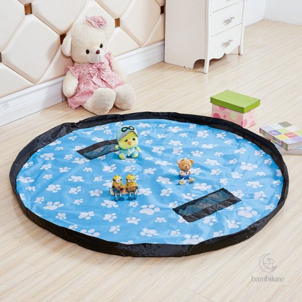 Sac de rangement pour jouets et tapis de jeu