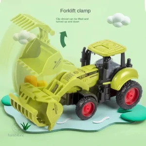 Jouet de ferme : tracteur à roulettes pour enfants
