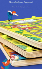 Aventure magnétique avec parcours de circulation pour jeunes enfants