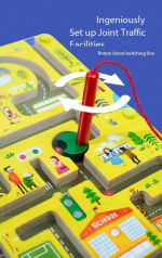 Jeu éducatif sur la gestion du trafic pour les tout-petits