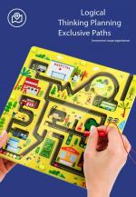 Puzzle interactif en bois sur le thème du trafic pour jeunes enfants
