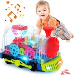 Train lumineux et musical pour enfants de 2 à 3 ans