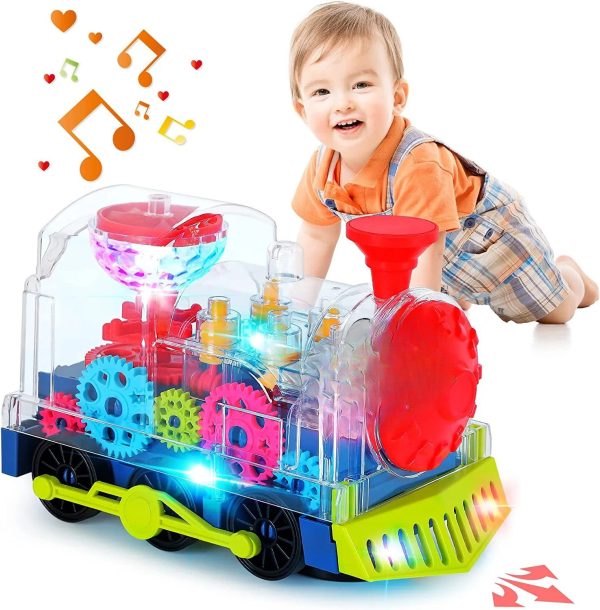 Train lumineux et musical pour enfants de 2 à 3 ans