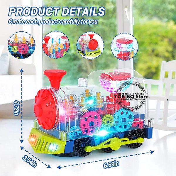 Train pour enfants avec sons amusants et lumières colorées